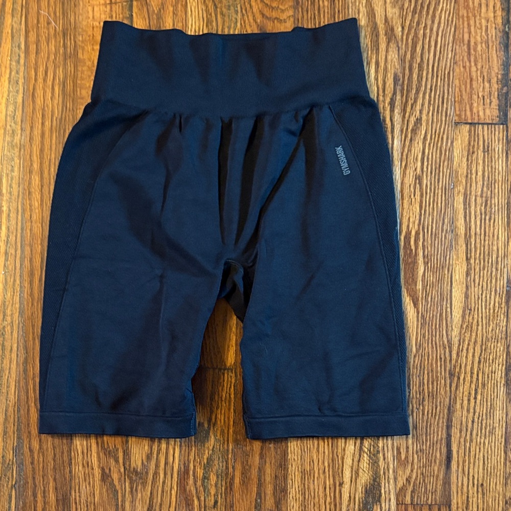 🎉NWOT Gymshark Black High-Rise Workout Bike Shorts